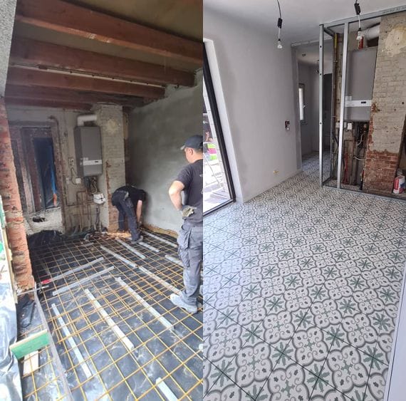 Totaal renovatie voor en na